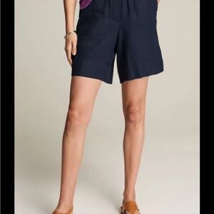 J. Jill “love linen” 100% linen pull on shorts size L Petite